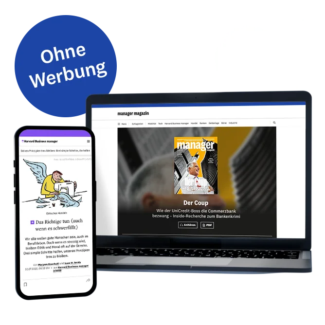 Alle Inhalte auf manager-magazin.de werbefrei lesen