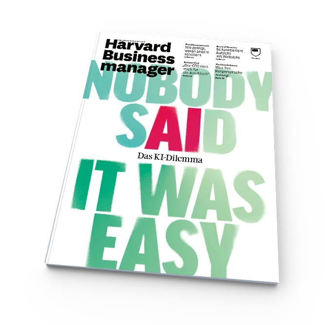 Aktuelle Ausgabe des Harvard Business manager