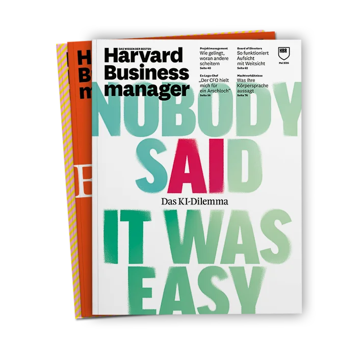Aktuelle Ausgaben des Harvard Business manager