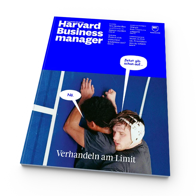 Aktuelle Ausgabe des Harvard Business manager