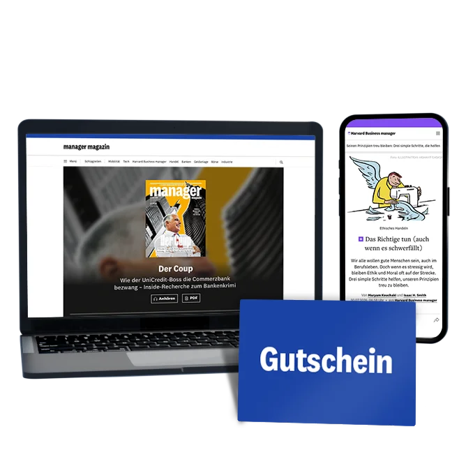 manager+ als Geschenkgutschein verschenken