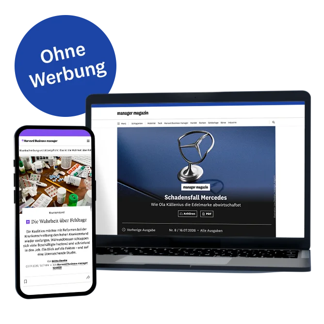 Alle Inhalte auf manager-magazin.de werbefrei lesen