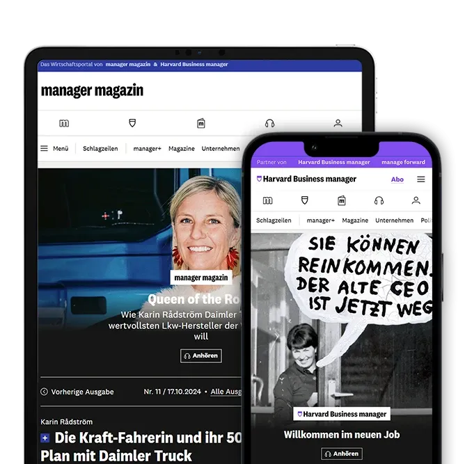 Das gemeinsame Digitalangebot von manager magazin und Harvard Business manager.